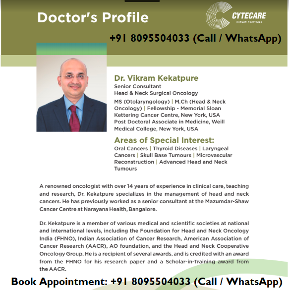 Dr Vikram Kekatpure Appointment